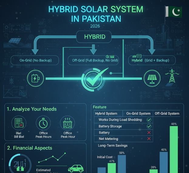 Hybrid Solar system in Pakistan